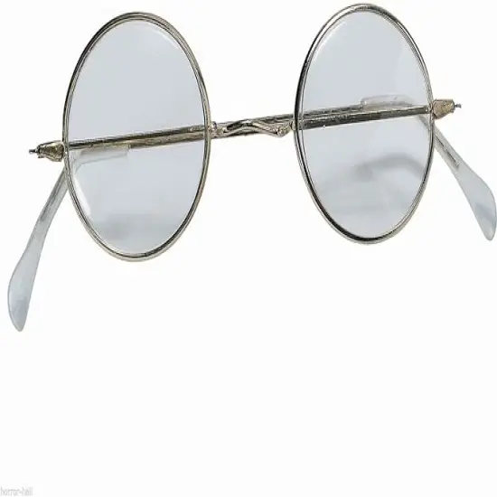 Rubie's ROUND EYE GLASSES Wire Frame Granny Hippie Costume Accessory {3}