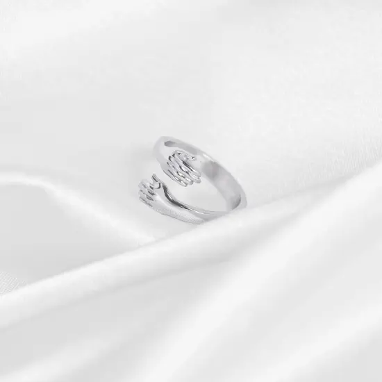 Stainless Steel Hug Ring {3}