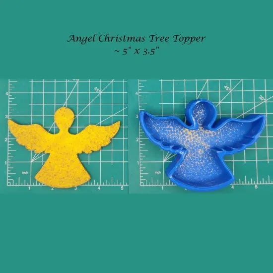 Angel Christmas Tree Topper Silicone Freshie Mold {1}