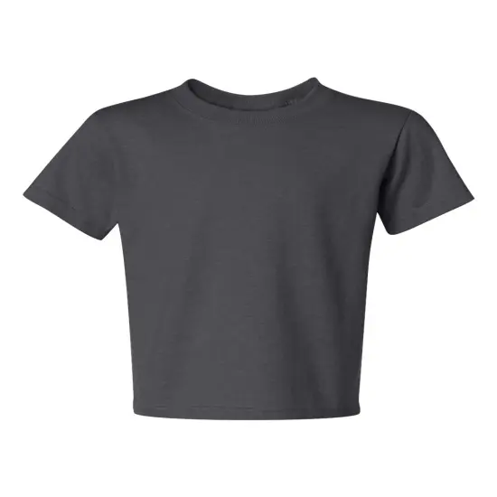 M&O&reg; Youth Gold Soft Touch Crewneck Short Sleeve T-Shirt Charcoal grey {1}