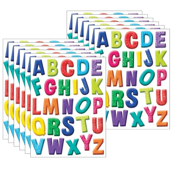 Color My World Alphabet Window Clings, 12 Sheets {1}