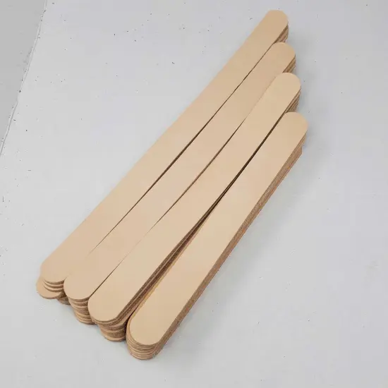 3/4" Vegetable-Tanned Leather Blanks &ndash; DIY Bracelets & Crafting Supplies 8 Packs {4}