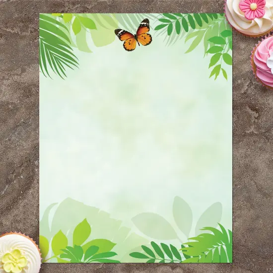 Great Papers! Flutter Butterfly Stationery Letterhead, Invitations and Announcements, Printer Friendly, 8.5"x11", 80 Pack {3}