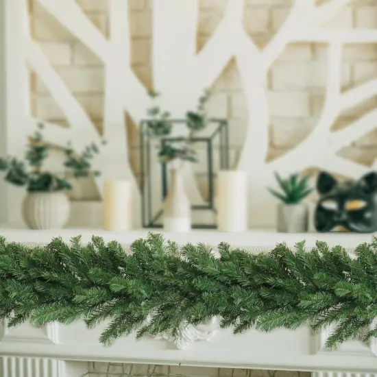 12-Pack: 9ft Northern Spruce Garland with 280 Tips - Festive Holiday Decor, Ideal for Christmas Decorations & Wrapping - Perfect for Home, Office - 2024 Christmas Collection, Floral Home by Artificial Flowers {4}