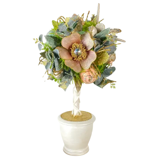 Easter Decorations - Easter Elegant Handcrafted Topiary Centerpiece {1}