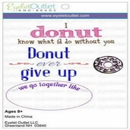 Eyelet Outlet Cling Donut Stamps {1}