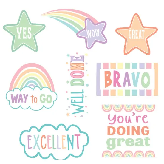 Pastel Pop Stickers, 120 Per Pack, 12 Packs {3}