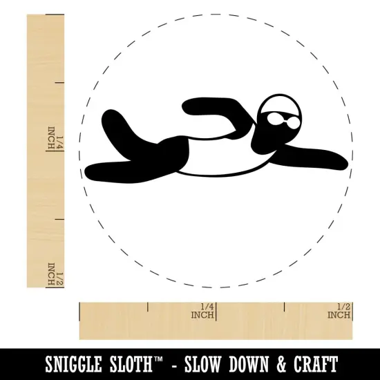 Swimming Swimmer Freestyle Stroke Front Crawl Self-Inking Rubber Stamp for Stamping Crafting Planners Pink {1}