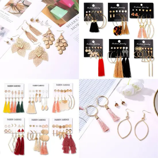 Kitcheniva Bohemian Womens Earrings Jewelry Accessories 6 Pairs Set {2}