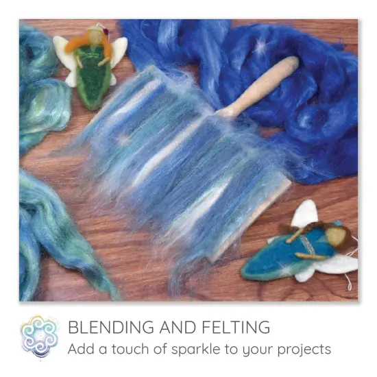 FIRESTAR Nylon Fiber for Spinning, Blending, Dyeing, Felting and Doll Making. Trilobal Nylon Combed Top {5}