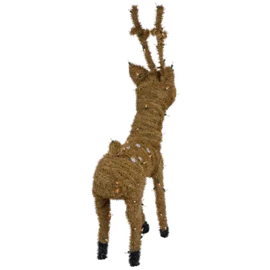 Northlight Pre-Lit Standing Reindeer with Spots Outdoor Christmas Decoration - Brown {4}