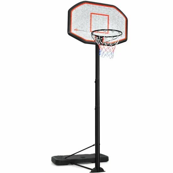 Costway 10ft 43'' Backboard In/outdoor Adjustable Height Basketball Hoop System {1}