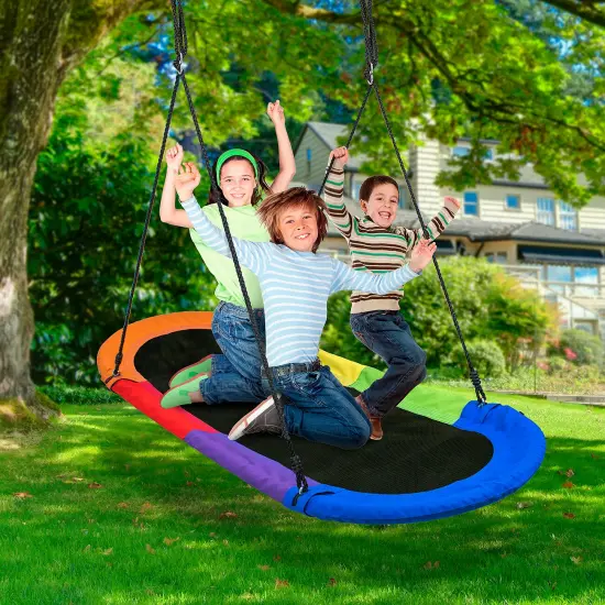 Sorbus Saucer Surf Swing With Flags {4}