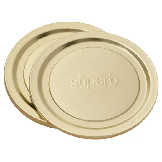 Superb Sealing Solutions Canning Lids, Mason Jar Wide Mouth Lid Toppers Fit Ball and Kerr Jars, 3.25 inch, 12 Count {5}