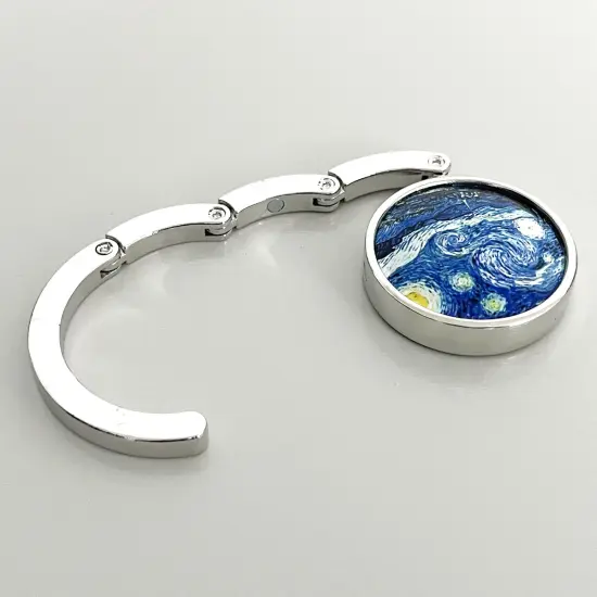 Wrapables Scenic Purse Hook Hanger, Foldable Handbag Table Hanger, Starry Night {5}