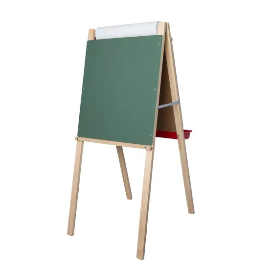 Child's Deluxe Double Easel, Green Chalkboard/Dry Erase Board, 44" T x 19" W {5}
