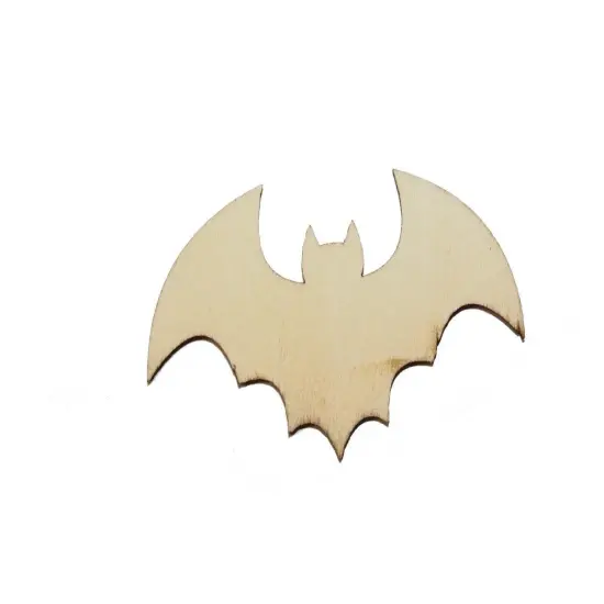 Wood Bats Halloween wooden craft shapes. {1}