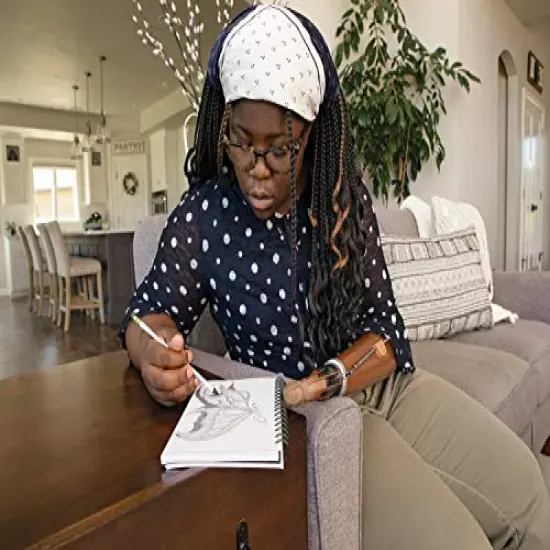 75 Sheets Poly Cover Sketch Book, Heavyweight, 6" x 9", Black, {3}