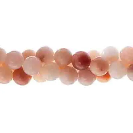 Earth's Jewel 7" Peach Aventurine Natural Semi-Precious Strung Bead {4}