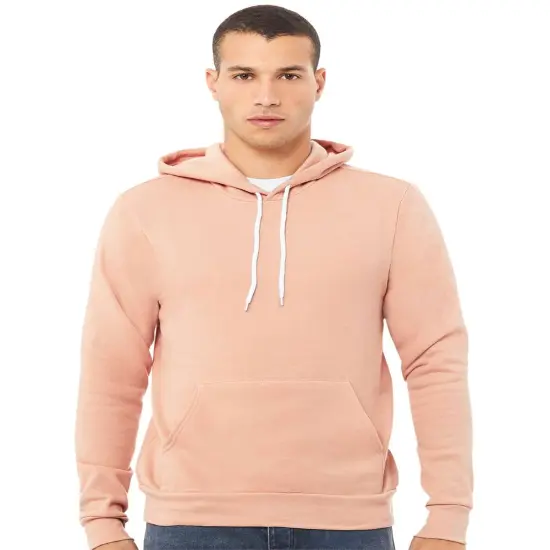 BELLA + CANVAS&reg; Sponge Fleece Hoodie for Men Peach {1}
