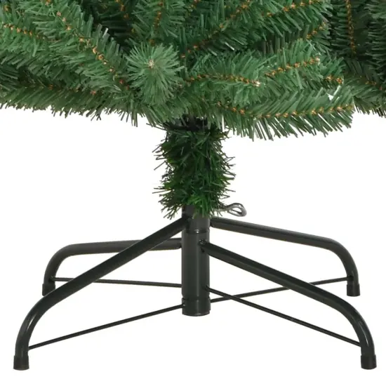 Artificial Hinged Christmas Tree with Stand Green 70.9" {4}