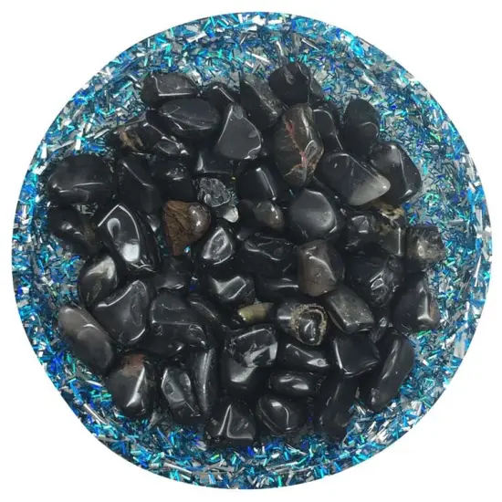 Black Onyx Mini Crystal Chips &ndash; Size 2 {1}