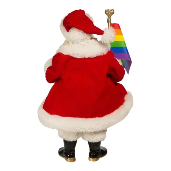 Kurt S. Adler 10-Inch Fabrich&eacute; Pride Santa {4}
