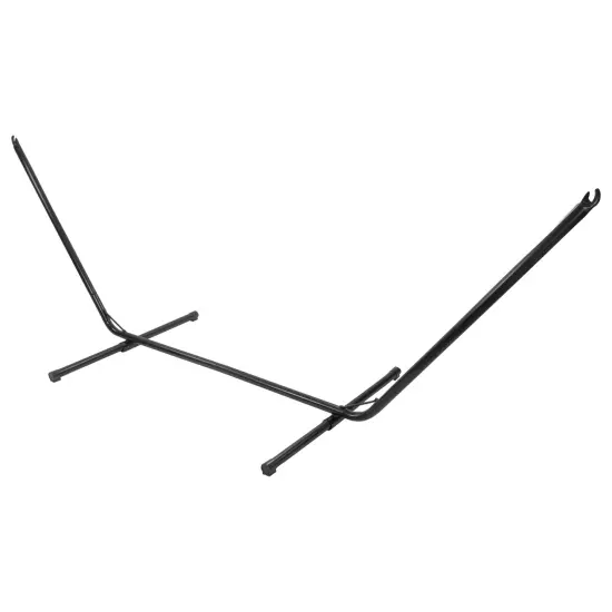 Northlight 11ft Black Steel Hammock Stand with Hardware {4}