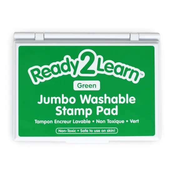 Jumbo Washable Stamp Pad - Green - 6.2"L x 4.1"W - Pack of 2 {2}