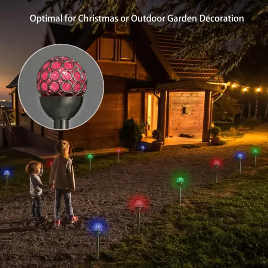 Solarek 3-Pcs RGB Solar Lights for Garden Decor and Christmas {2}