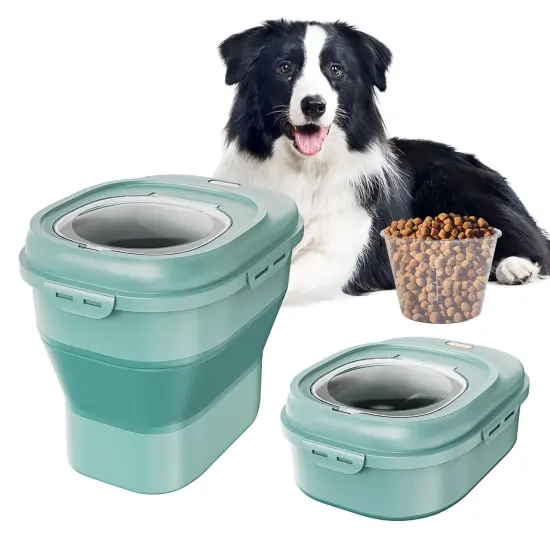 Collapsible Dog Food Storage Container {1}