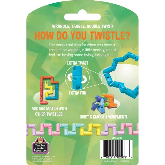 Twistle Double Twist, Teal, Pack of 3 {4}