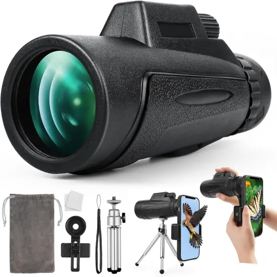 Epicmetro 12x50 HD Bak4 Prism and FMC Lens Monocular Telescope {1}