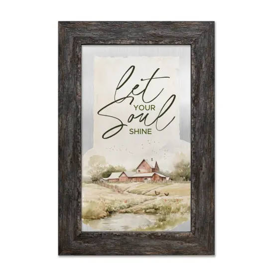Let Your Soul Shine Metalscape Framed Wall Art - 8 inches x 12 inches {1}