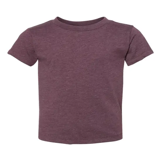 BELLA + CANVAS&reg; Toddler Jersey Crewneck Short Sleeve T-Shirt Heather maroon {1}