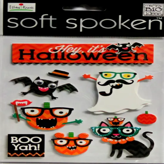 Me & My Big Ideas Soft Spoken Hey It's Halloween Dimensional Stickers {1}
