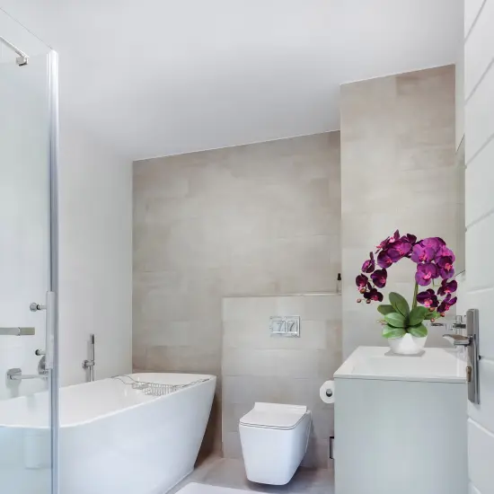 Set of 4: Vibrant Purple Phalaenopsis Orchid Stem with 9 Lifelike Silk Blooms | 33.5-Inch | Faux Orchids | Party & Event | Home & Office Decor {6}