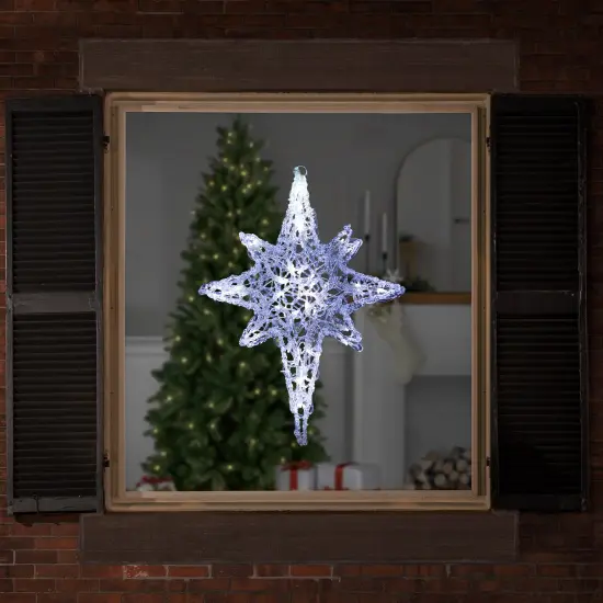 Northlight LED Lighted Color Changing Star of Bethlehem Christmas Decoration - 22" - Blue and White Clear {3}