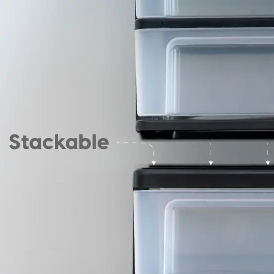 IRIS USA Plastic Desktop Drawers Organizer {4}