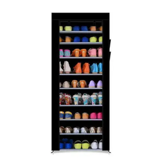 9 Tier/Shelf Shoe Rack Shelf Saving Storage Closet . Purple {5}