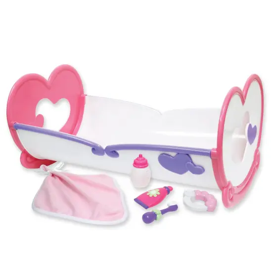 Deluxe Rocking Doll Crib & Accessories {1}