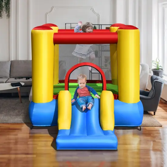 Kids Inflatable Bounce House with Slide {1}
