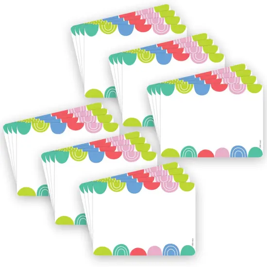 Rainbow Drops Labels, 3-1/2" x 2-1/2", 36 Per Pack, 6 Packs {1}