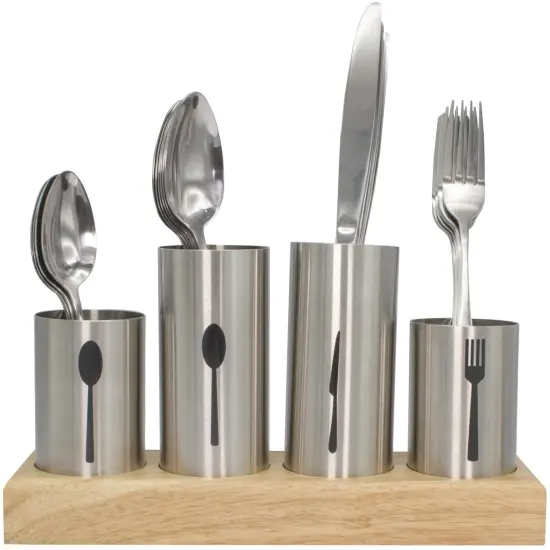Sorbus Silverware Utensils Holder - 4-Piece {3}