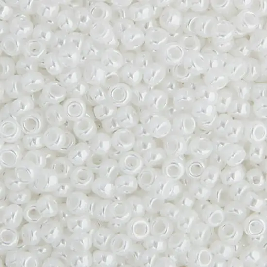 Miyuki 250g Luster Round Rocailles Seed Beads, 11/0 Whit Pearl Op #420 {1}