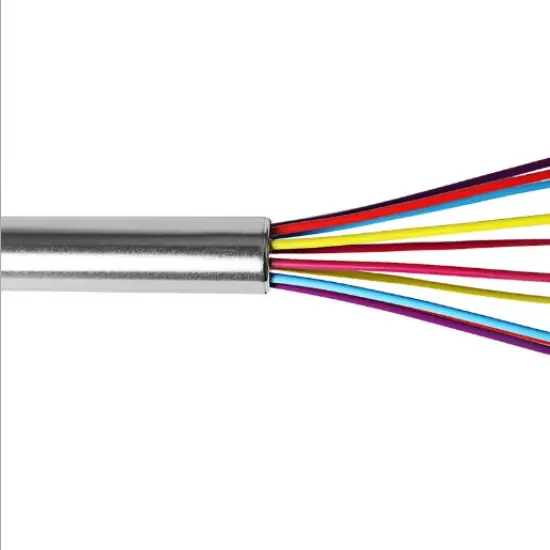 Stainless Steel Handle Egg Whisk Silicone ,Kitchen Mixer Balloon Wire. {3}