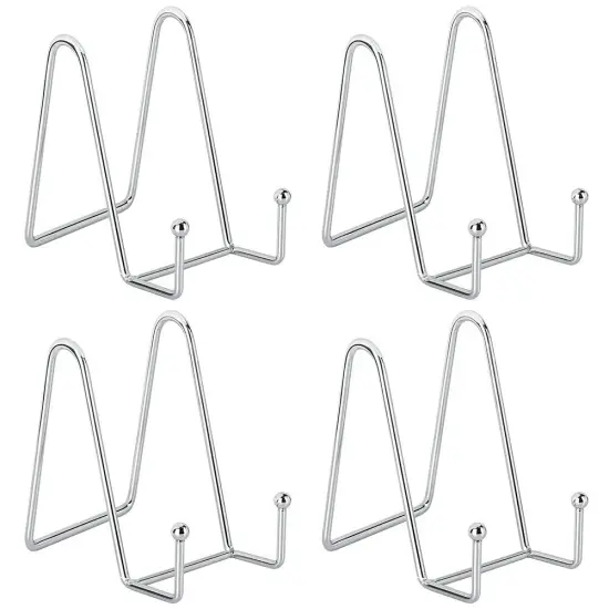 Kitcheniva 4" Metal Frame Holder Display Stands 4 Pack Black {6}