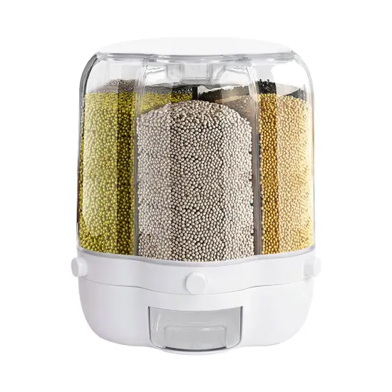 Large Rotating Storage Container 360&deg; Food Grain Rice Dispenser {3}