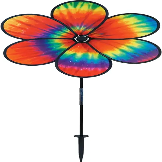 19-inch Tie Dye Daze Flower Spinner {1}
