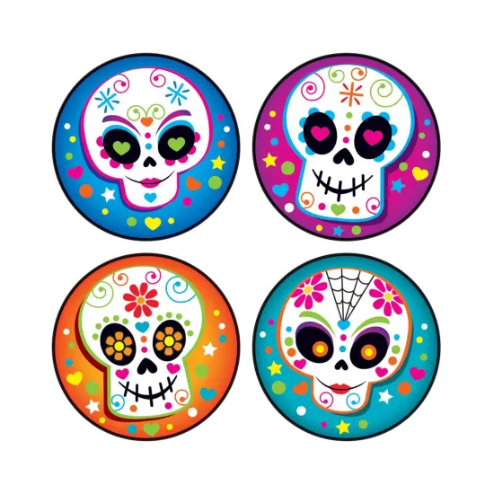 Colorful Skulls/Vanilla Stinky Stickers&reg;, 48 Per Pack, 6 Packs {2}